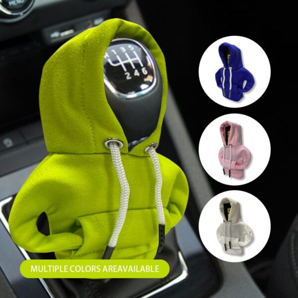 JOYCOURT Car Gear Shift Hoodie, Fashionable Gear Shift Knob Cover, Mini Hoodie for Auto Shifter, Auto Interior Cute Gadgets,Universal Car Decor Accessories - Image 7