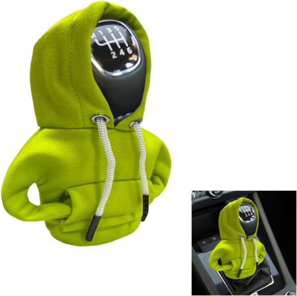 JOYCOURT Car Gear Shift Hoodie, Fashionable Gear Shift Knob Cover, Mini Hoodie for Auto Shifter, Auto Interior Cute Gadgets,Universal Car Decor Accessories