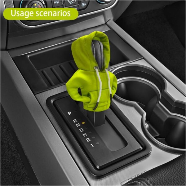 JOYCOURT Car Gear Shift Hoodie, Fashionable Gear Shift Knob Cover, Mini Hoodie for Auto Shifter, Auto Interior Cute Gadgets,Universal Car Decor Accessories - Image 6