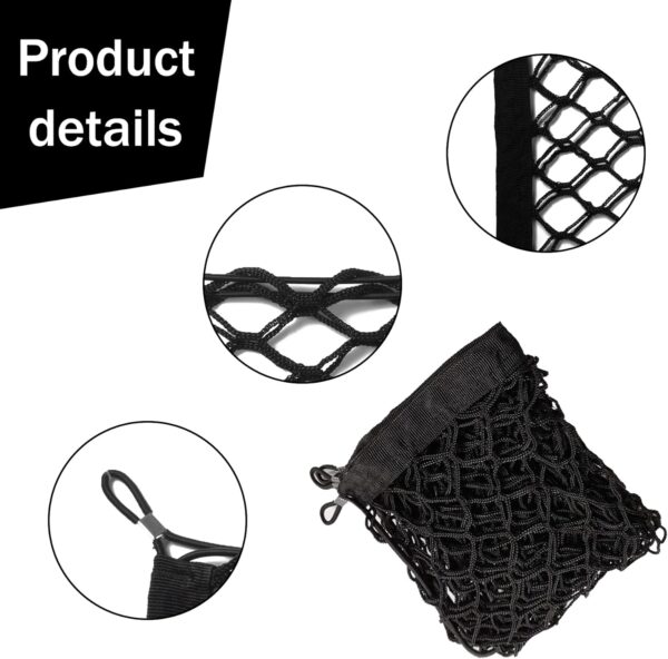 Amiss Cargo Net Stretchable. Adjustable Elastic Trunk Storage Net with Hook for SUVs, Cars and Trucks, Car Exterior Accessories (43.3x15.8 Inch) - Image 4